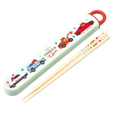 Skater 銀離子兒童筷子含收納盒, Tomica & Tom, 收納盒(195 x 27 x 15mm) + 筷子(165mm), 1組