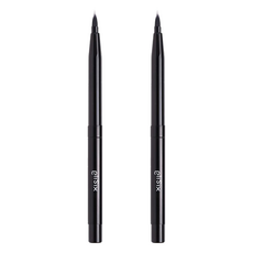 eliSix 按壓式唇部修飾刷，精巧細膩，方便攜帶, 黑色, 2支