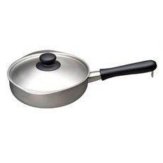 SORI YANAGI 柳宗理 單手鍋 附鍋蓋 霧面, 22cm, 041657, 1組