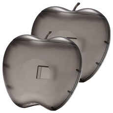 保鮮膜套收納盒, 黑色, 2個