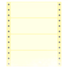 華麗牌 電腦列印標籤 單排 WL-5010Y 黃色 36 x 110mm 1盒, 600張