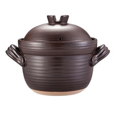 ONE TWO POT 萬土燒 日式雙蓋砂鍋/陶鍋/炊飯鍋 2000ml, 19cm, 咖啡款, 1個