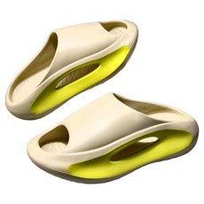 bebehome 舒適厚底時尚外出拖鞋, EVA材質, 40~41, 卡其黃