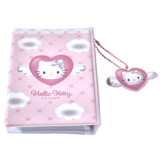 Hello Kitty 凱蒂貓 迷你相簿 約10.4x7.5x2.6cm PVC、金屬、紙材質, 天使 粉色