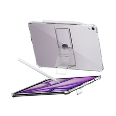 araree iPad Apple Pencil 四層角度支架 保護殼 Flex Shield SP 適用於 iPad Air 11(M2), 透明色, 1個