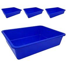 HOUSE 好室喵 500密林 置物籃/收納籃, 藍色, 4個