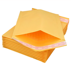 OKPP 歐凱普 黃牛皮自黏防震氣泡公文袋 10入裝, 20.3 x 10cm, 1組