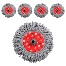 奇麗屋 美樂地旋風拖把替換布 拖刷兩用, 直徑30cm, 5個