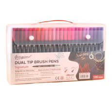 giorgione 創意無限 雙頭水性專業級高顯色著色勾線彩色筆, 120色, 1盒