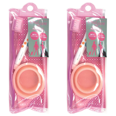 KAI 貝印 旅行用牙刷套組附杯子 KQ-1353, 2組, 72g