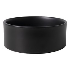 寵物陶瓷碗 3號直口碗 大, 黑色, 1個