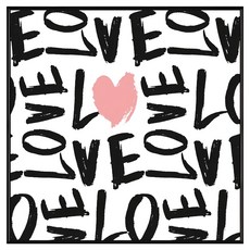 菠蘿選畫所 Full Love II APLS4421G 40 x 40cm 金色 愛心裝飾畫