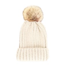 JAR嚴選 可拆卸大毛球親子保暖針織毛帽 成人款