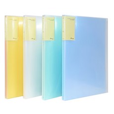 ECO Chungwoon 彩色內頁資料夾 淺綠色 A4 20頁, 顏色隨機, 4本