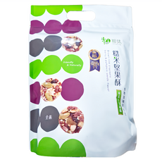 True Life 粗味 健康糙米水果酥 糙米堅果酥 南瓜子蔓越莓, 1包, 160g