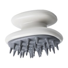 原生良品 乾濕兩用氣囊設計頭皮按摩清潔梳/洗頭刷/洗髮梳, 白色, 1個