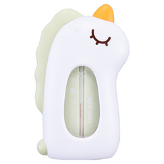 Nac Nac 寶寶沐浴水溫計 小熊/獨角獸 溫水/室溫兩用, 白色+黃色