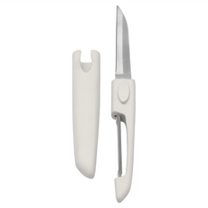 PEDRINI Gadget 2in1削皮蔬果刀 附套, 1支, 白色