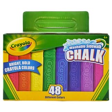 Crayola 繪兒樂 可水洗戶外粉筆, 混合顏色, 48支