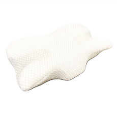 米夢家居 高密度記憶枕 枕手月牙枕 中高雙用 側睡仰睡深眠 厚棉布套, M74061, 1個