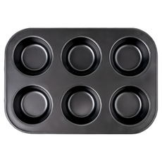 cakeland 馬芬不沾蛋糕模 6連 CL5068, 不沾黏易脫模，家用烘焙必備, 1個