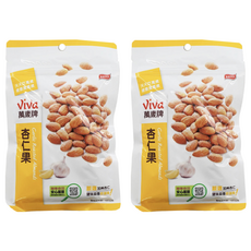 ViVa 萬歲牌 鹽味蒜香杏仁果, 嚴選加州杏仁, 無添加防腐劑, 100g, 2包