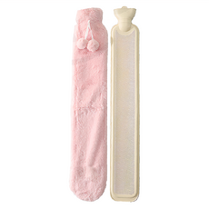 JAR嚴選 大長條保暖熱水袋 - 淡粉, 1個