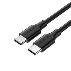 UGREEN 綠聯 Type-C-Type-C 2.0 快充傳輸線, 1m, 黑色, 1條