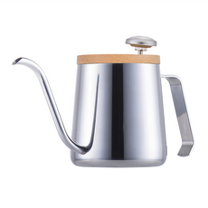 A-IDIO 阿迪優 人文手沖壺, 304不鏽鋼 350ml, 台灣設計, 銀色, 1個