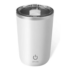 理享家 mini 新一代 美顏四色 電動攪拌杯 304不鏽鋼 350ml 皓月白, 1個
