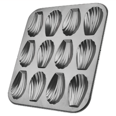 ibili 12格不沾瑪德蓮烤盤 耐熱度230度C, 26 x 21 x 1.4cm, 1個