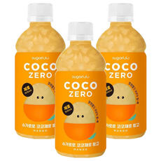 sugarlolo 椰果飲料 芒果風味, 3瓶, 340ml