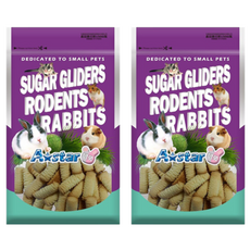 Astar 阿斯達 鼠兔用奶酥曲奇磨牙餅，適合兔子/天竺鼠/倉鼠/全鼠類食用, 120g, 2包