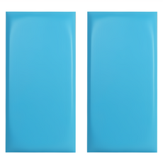 ANTIAN 純色兒童防撞軟包/幼兒園軟墻貼/榻榻米床頭自粘軟包/裝修墻壁軟磚, 湖藍色, 2個