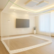 Dadoori 方形蚊帳 3-4人用, 白色