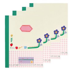 hello moris 野餐寬行筆記本 小學1~3年級, 混色, 4個