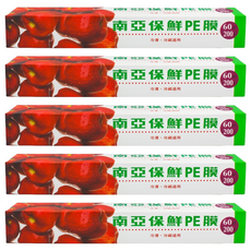 南亞 保鮮PE膜 家庭用, 30cm, 60m, 5盒