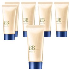 media 媚點 台灣公司貨 自然光感美肌BB霜 SPF35 PA++, 01 亮膚色, 35g, 6件