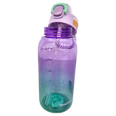 SHOTAY 尚泰 Tritan 兩用直飲吸管水壺, 紫漸層綠, 1L, 1個