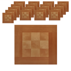 鴻民家飾 超耐磨自黏木紋PVC免刷膠地板貼 18個 遠紅外線 負離子 防霉抗菌 耐刮耐磨 耐燃, CUPC02, 12 x 12 x 1.5mm