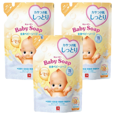 COW STYLE 牛乳石鹼 嬰幼兒泡泡沐浴乳補充包 滋潤型, 350ml, 3袋