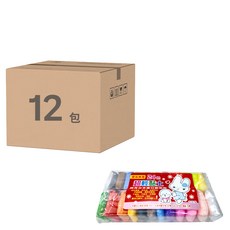 筌翔國際 麻吉家族24色超輕黏土 Set 環保無毒 日本進口發泡劑, Multicolor, 12包