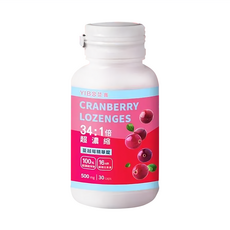 YIBO 益寶 超濃縮蔓越莓精華錠 34:1倍蔓越莓萃取 500mg, 30顆, 1罐