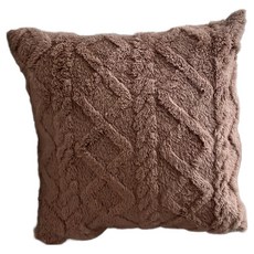 立體緹花毛絨抱枕套