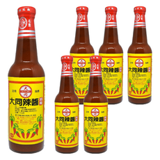 大同醬油 辣醬油膏, 天然辣椒製成, 520g, 6瓶