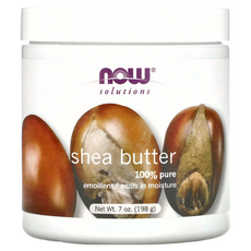 NOW Solutions 純乳木果油膏 100%純淨 滋潤保濕, 198g, 1罐