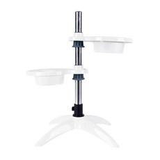 SUPER 休普 可調式慢食碗 雙碗設計 柱狀設計 延緩寵物進食速度, 1個