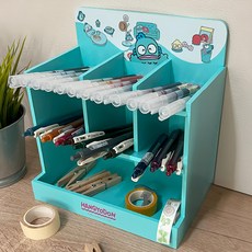 Sanrio 三麗鷗 人魚漢頓木製格子桌面收納盒 SHG1023 20.5 x 13.2 x 22cm, 3層, 休閒日子