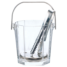 ADERIA GLASS 亞德利八角冰桶 透明, 900ml, 1個