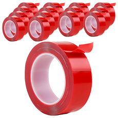 極黏透明無痕強力膠條25mm 透明色, 強力黏貼、無痕不殘膠, 15捲